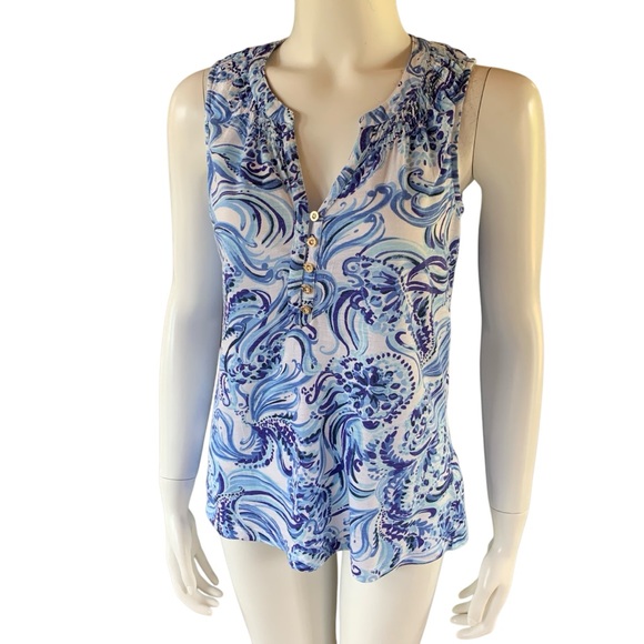 Lilly Pulitzer cotton tank top size small - Picture 5 of 10